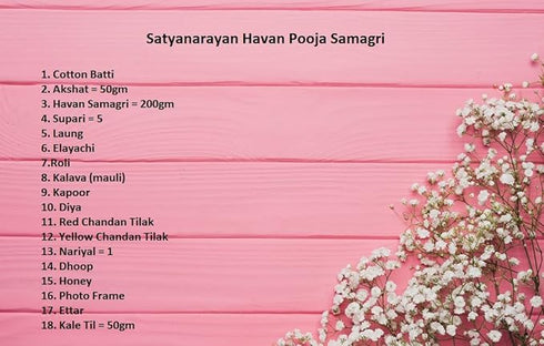 Satyanarayan Pooja Samagri Kit, Havan Pooja Kit